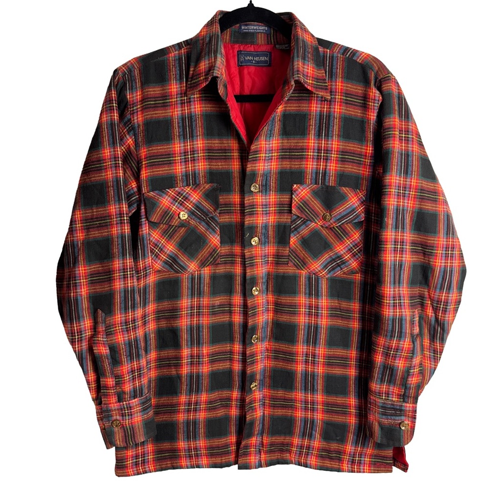 Van Heusen Winterweights Quilted Flannel Shirt Jacket – Size Small